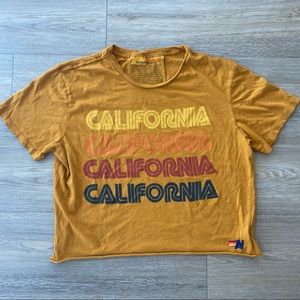 Aviator Nation Cropped California Tee